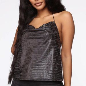 Fashion Nova Club It Up Halter Top